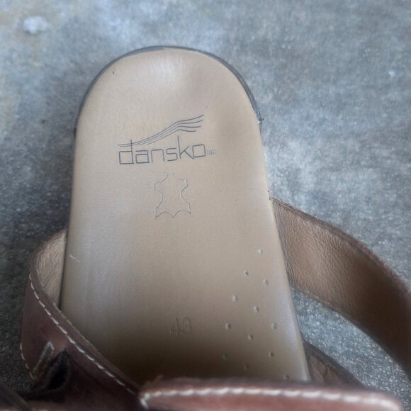 Dansko Marion Leather Strappy Sandals 43/12.5-13 Clogs  Slides - Picture 6 of 8